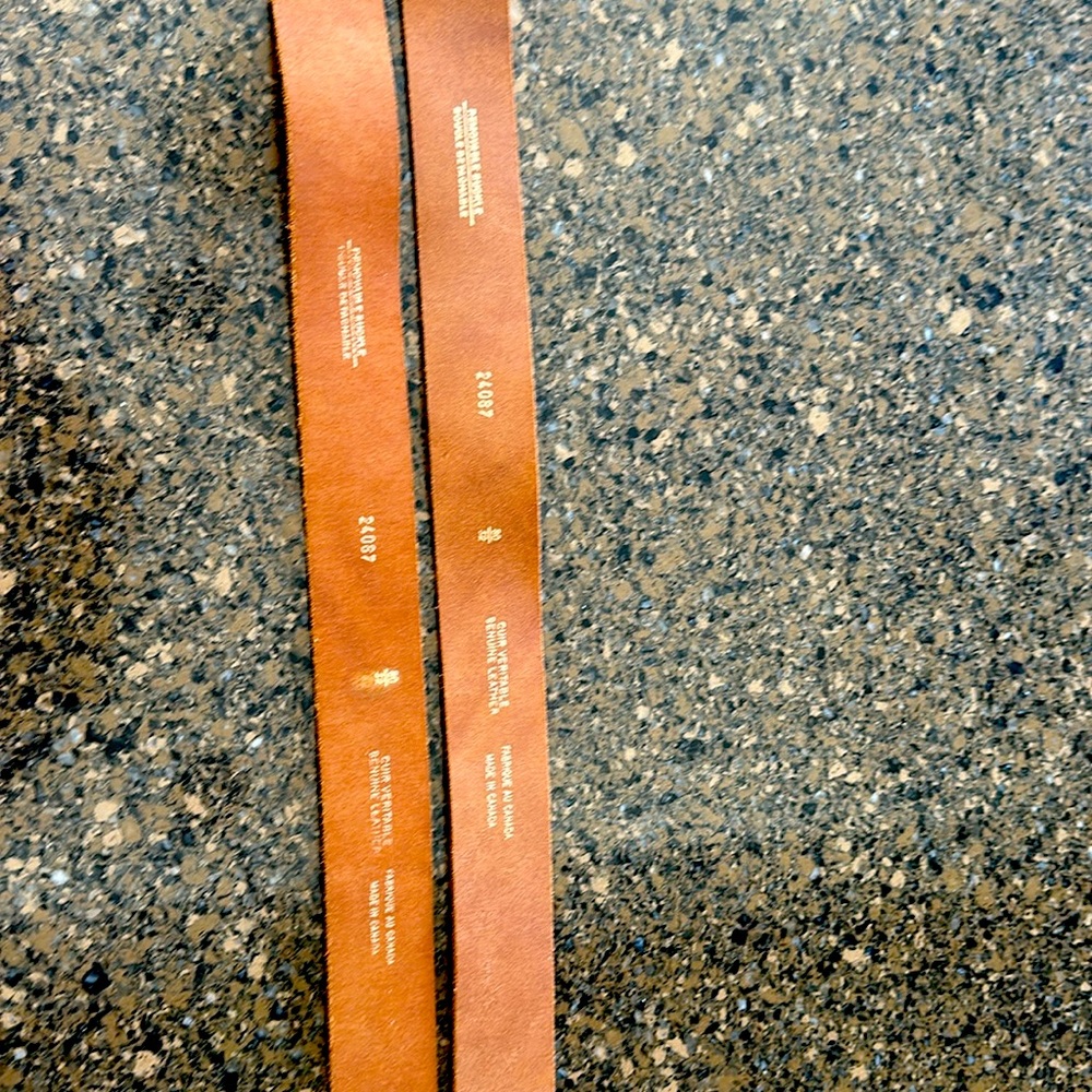 Two belts in one with Butterfly Rhinestone Buckle - Picture 4 of 9